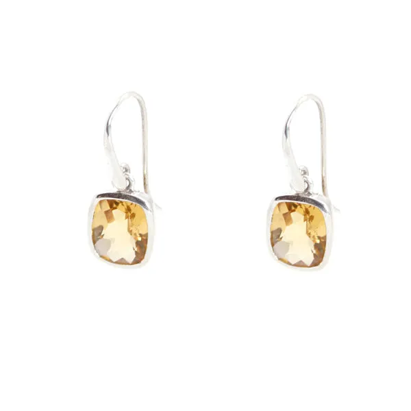 Earrings - Dangle Citrine Sterling Silver