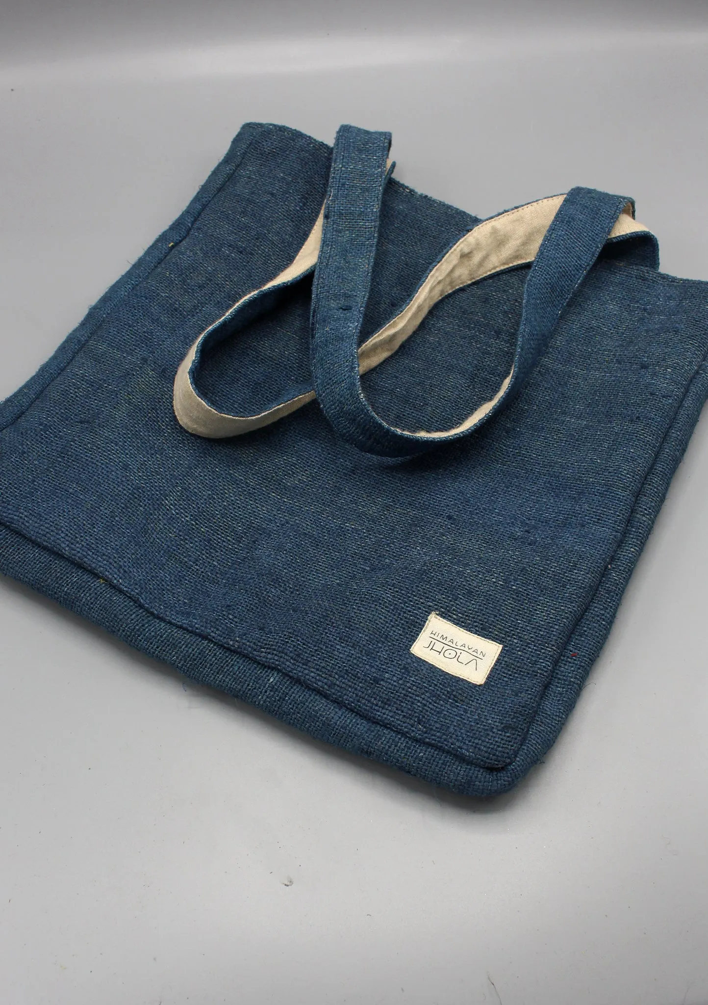 Eco Friendly Blue Hemp Tote Bag