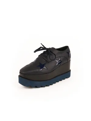 Elyse Star Platform Derby Shoe - Navy / Night Blue