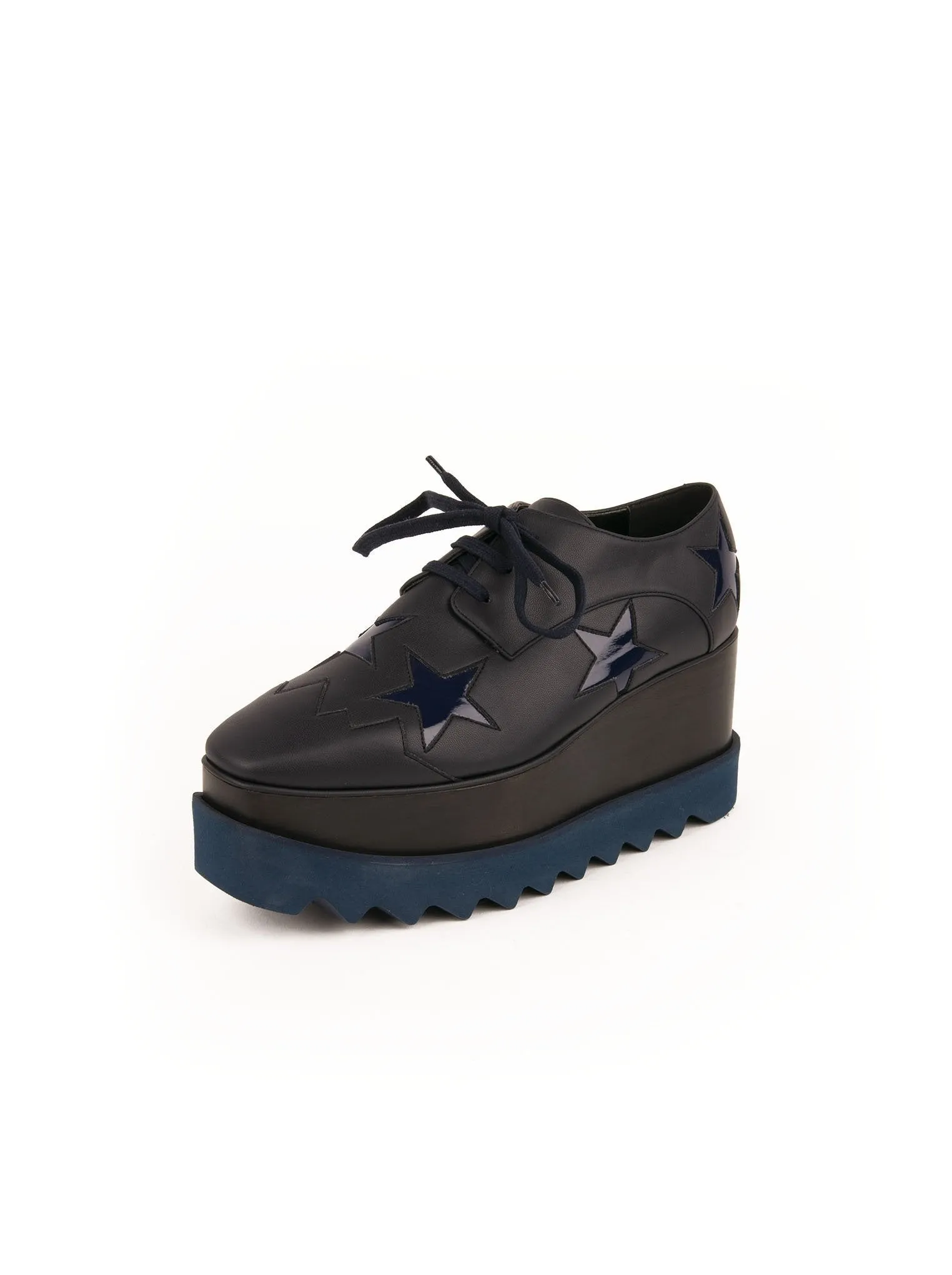 Elyse Star Platform Derby Shoe - Navy / Night Blue