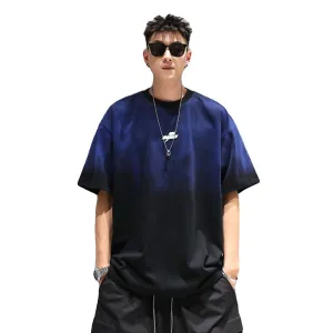 Embroidery high-end T-shirt men's summer hip-hop unisex top