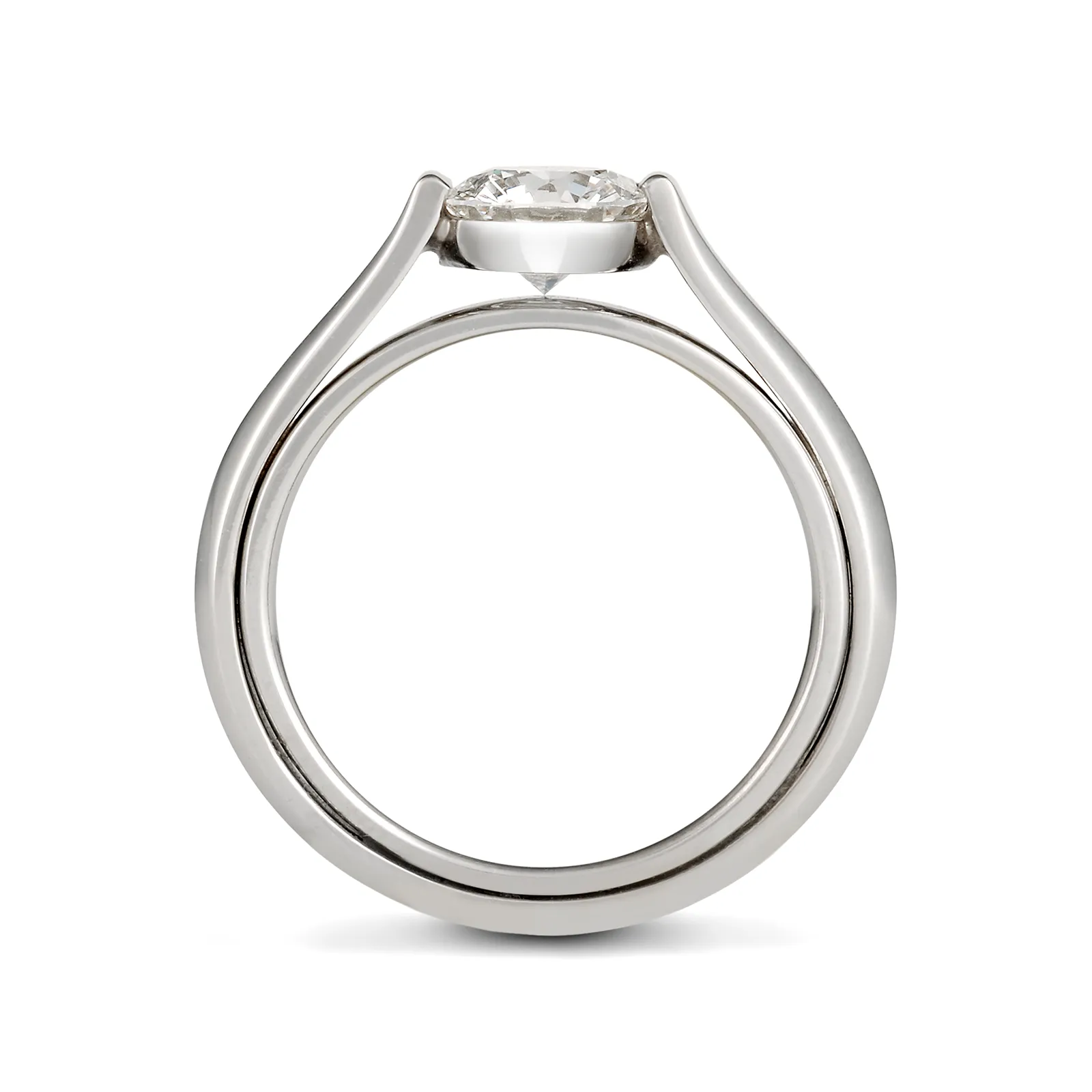 Entre Nous Omega Solitaire Engagement Ring