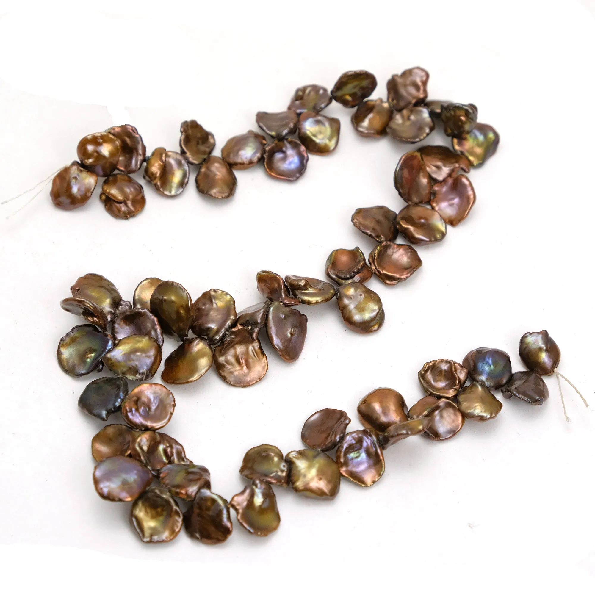 Fallen Autumn Leaves Fresh Water Pearl Strand #23