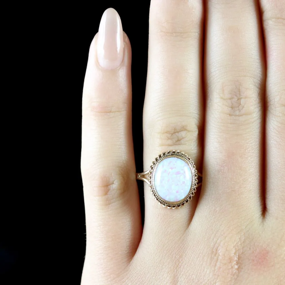 Fancy Opal Gold Ring 9Ct Gold 6Ct Opal