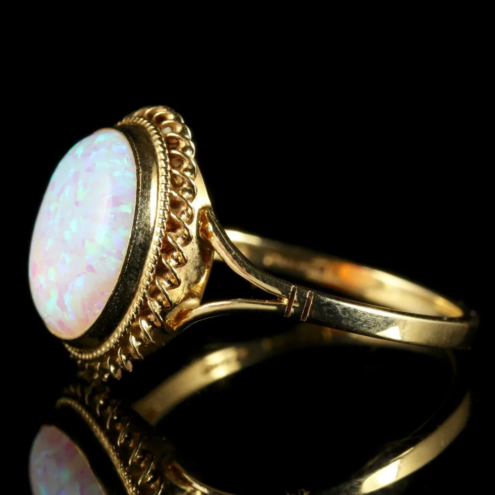 Fancy Opal Gold Ring 9Ct Gold 6Ct Opal