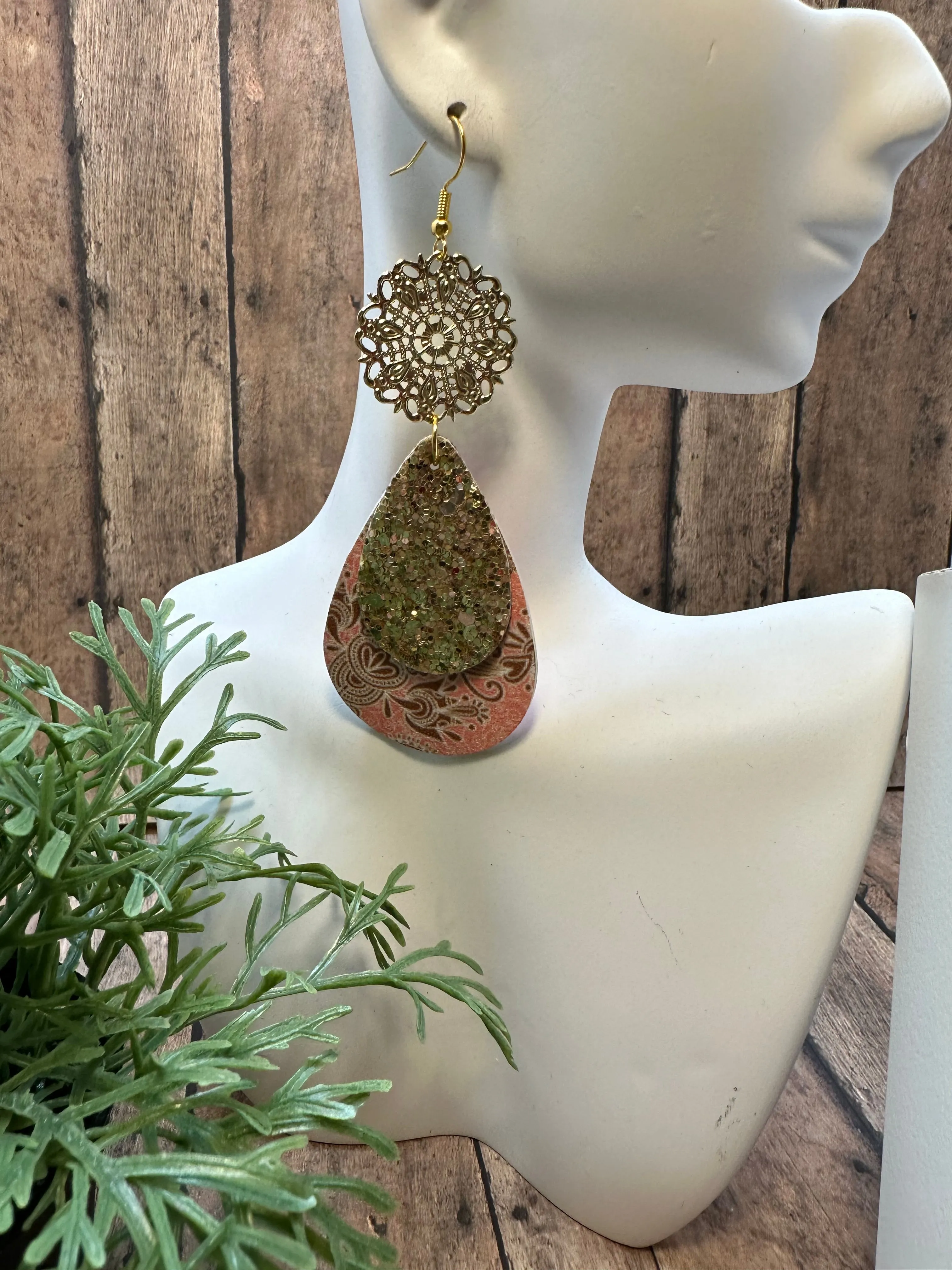 FAUX Leather Earrings