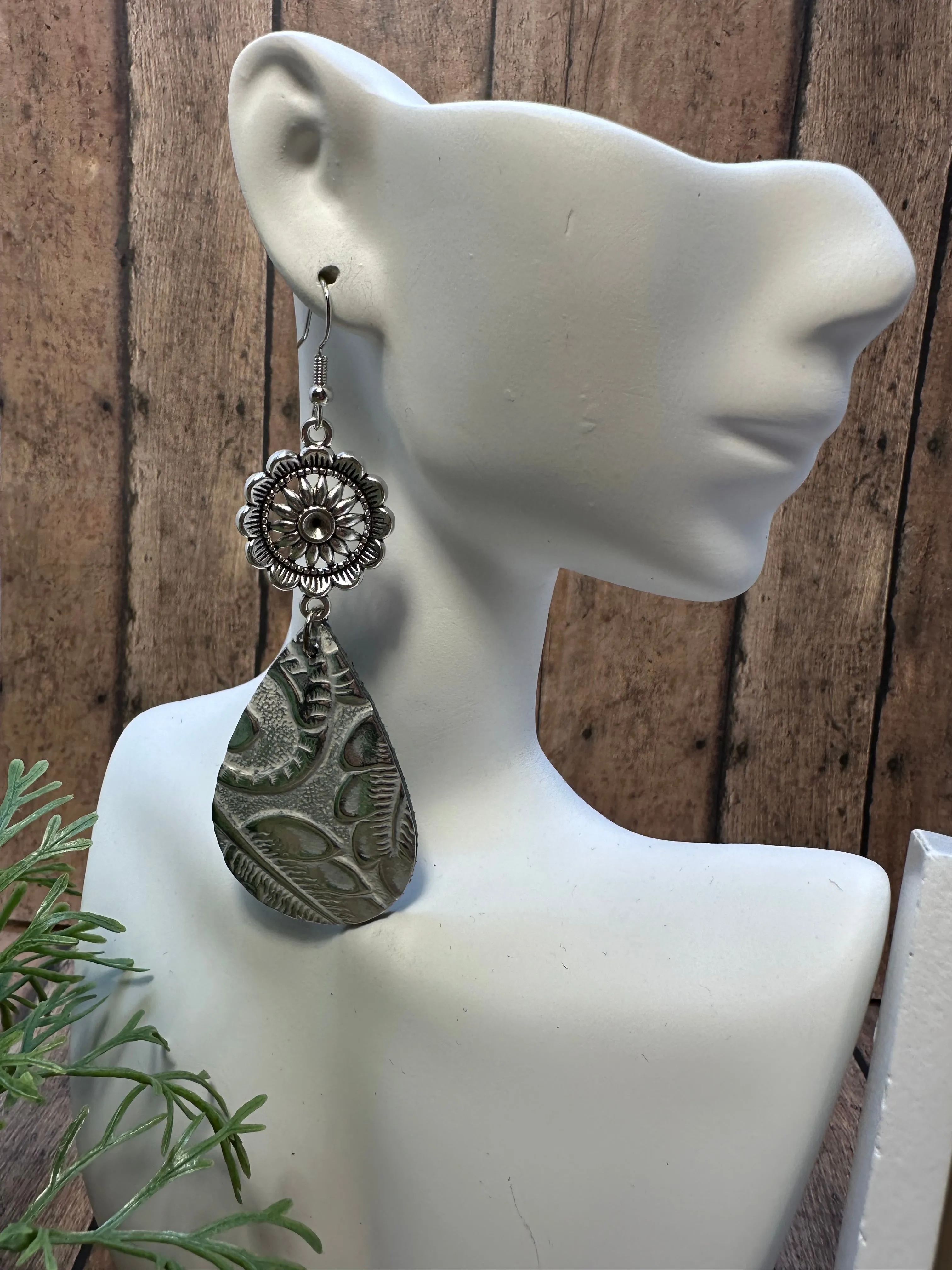 FAUX Leather Earrings