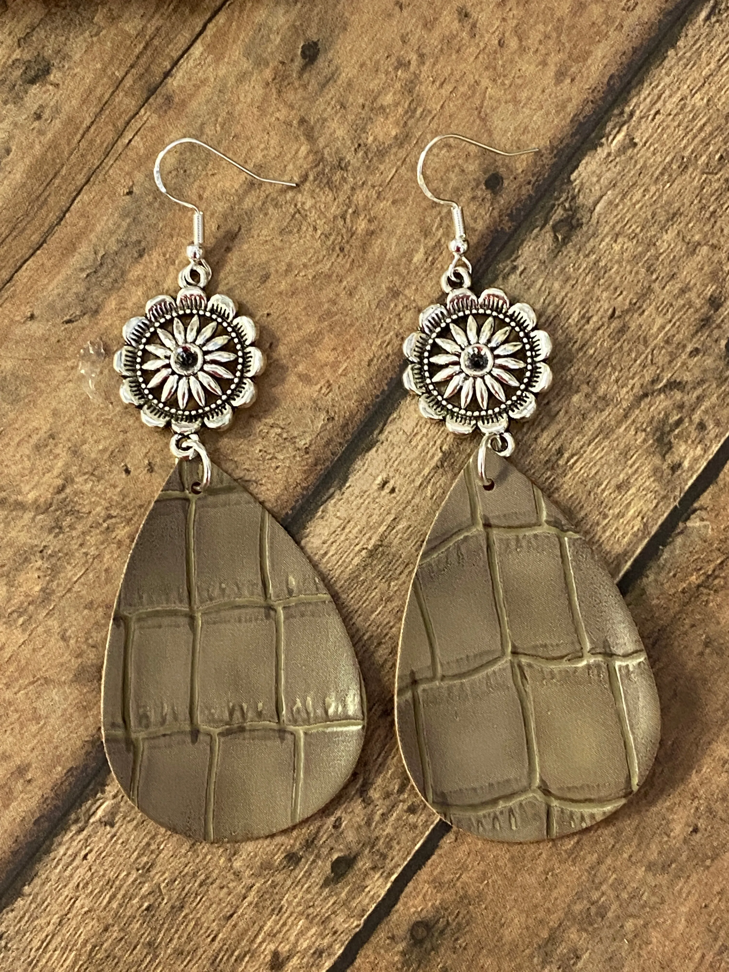 FAUX Leather Earrings