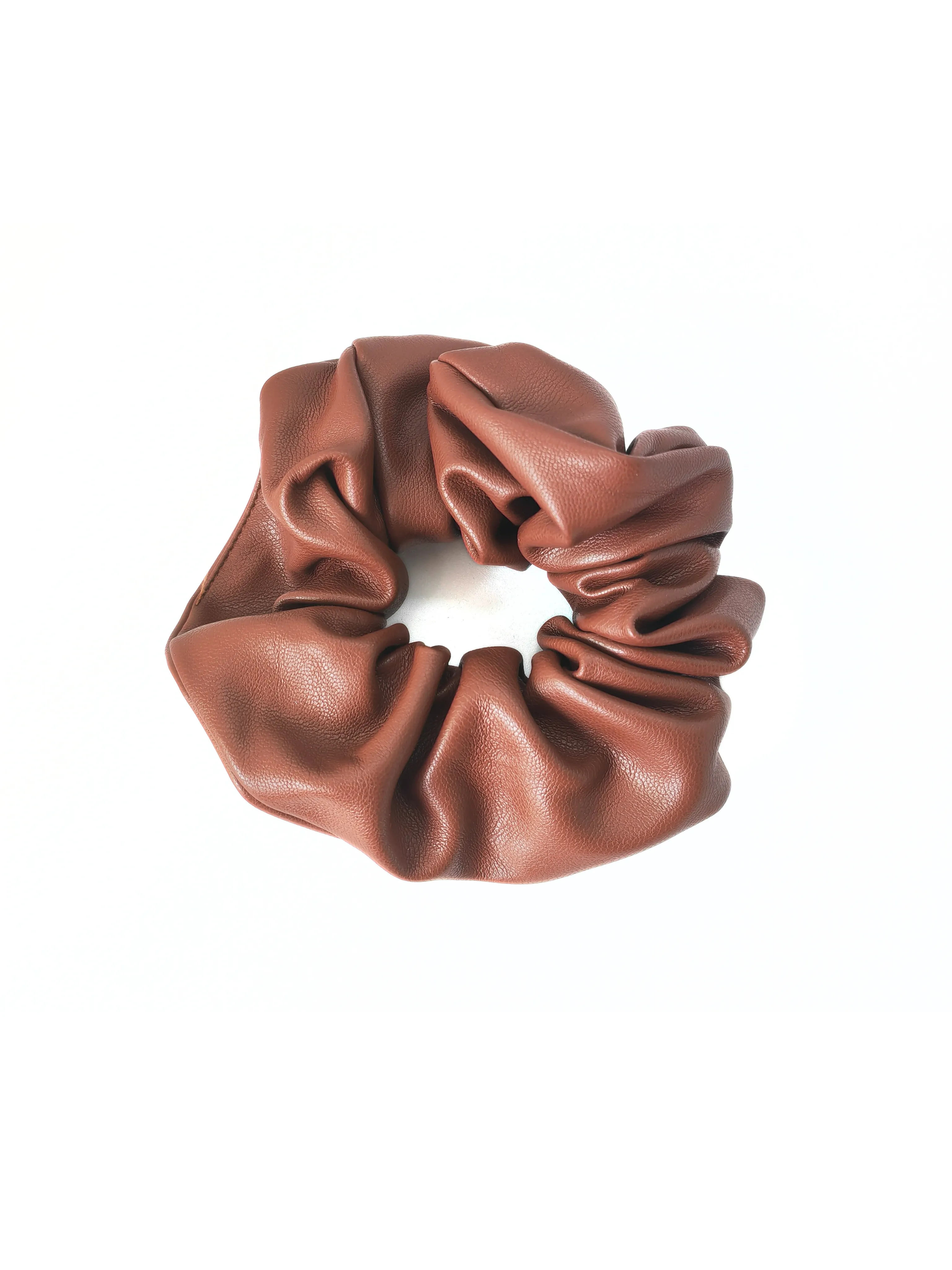 Faux Leather Luxe Scrunchie