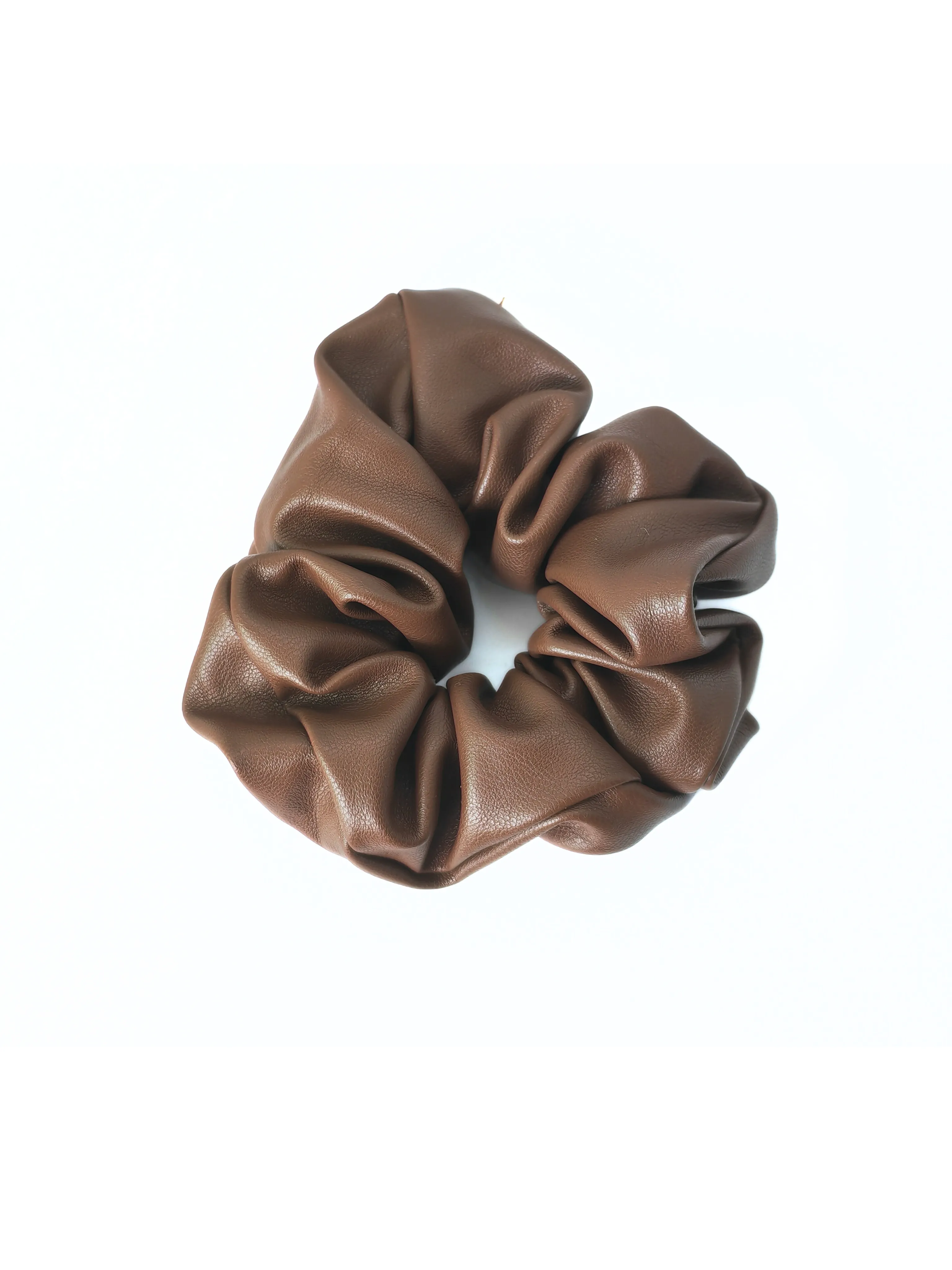 Faux Leather Luxe Scrunchie