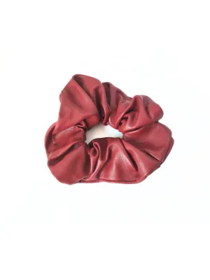 Faux Leather Luxe Scrunchie