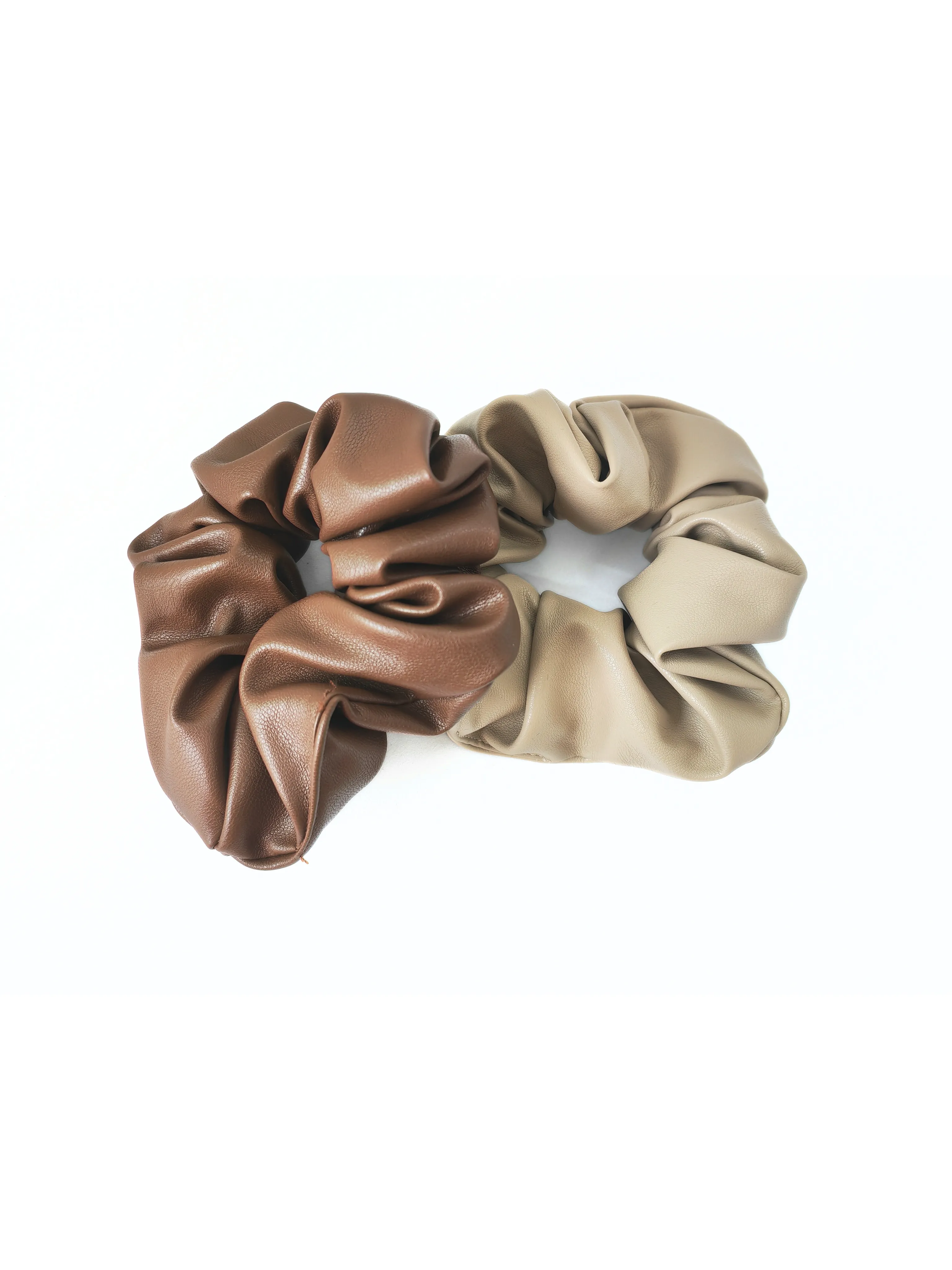 Faux Leather Luxe Scrunchie