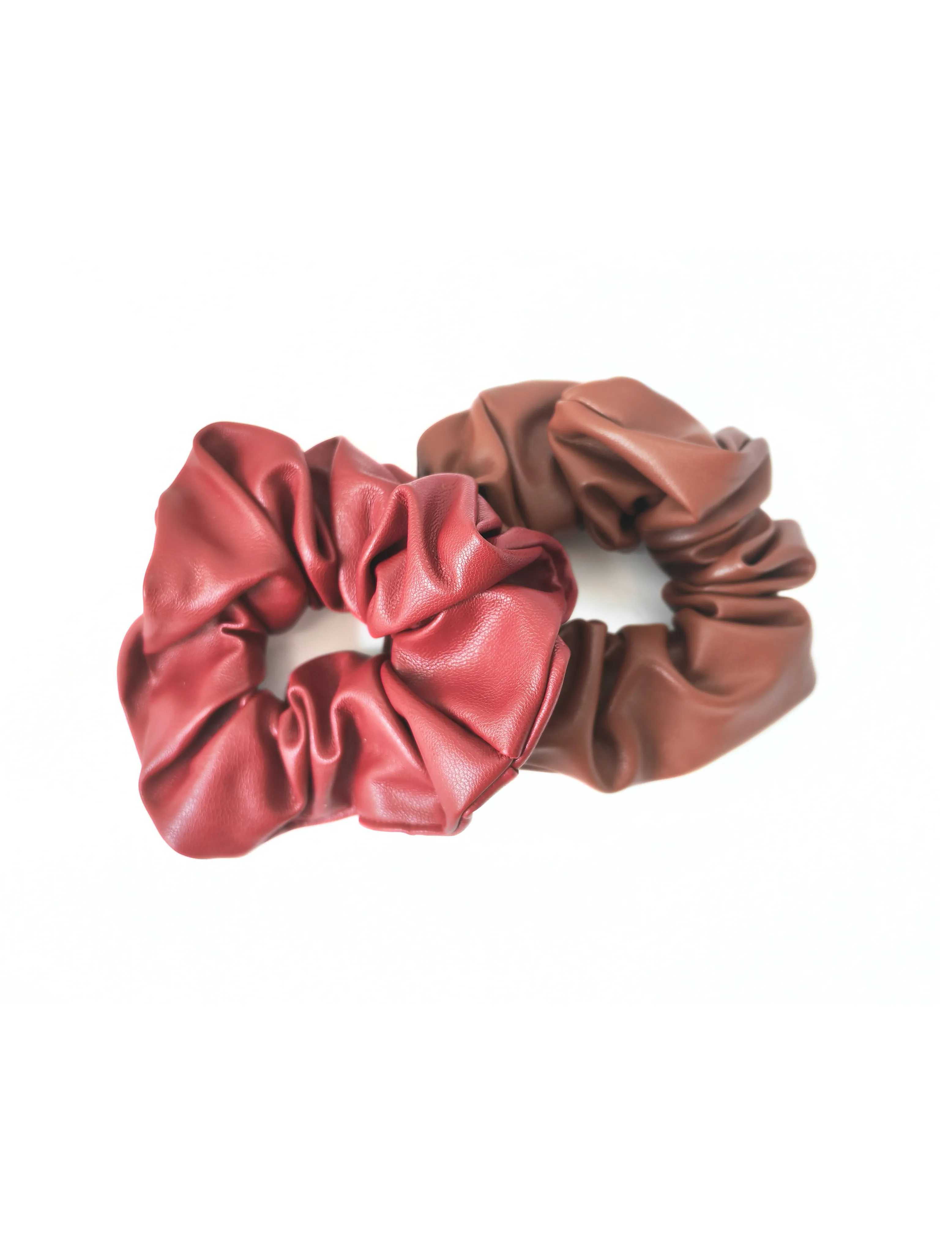 Faux Leather Luxe Scrunchie