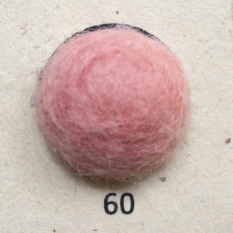Felt Ball Fairy Floss 1 CM,  2 CM, 2.5 CM, 3 CM, 4 CM Colour 60