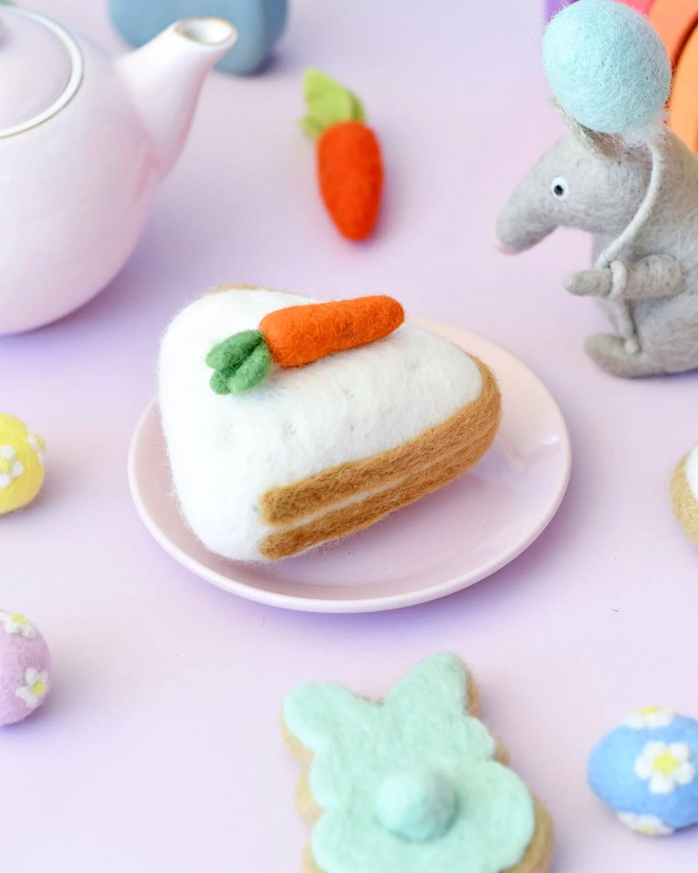 Felt Carrot Cake