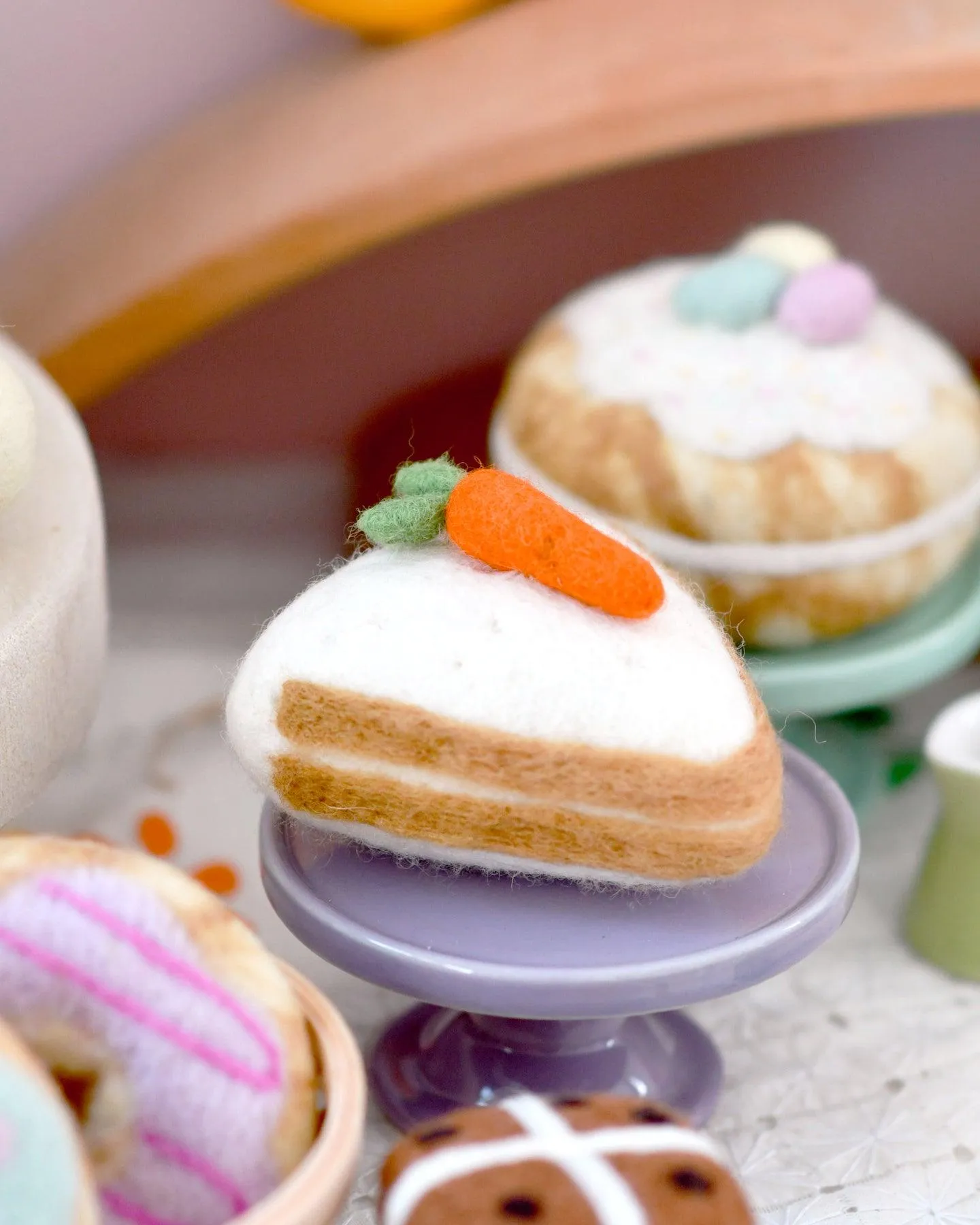 Felt Carrot Cake