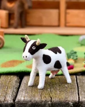 Felt Cow Farm Animal Toy