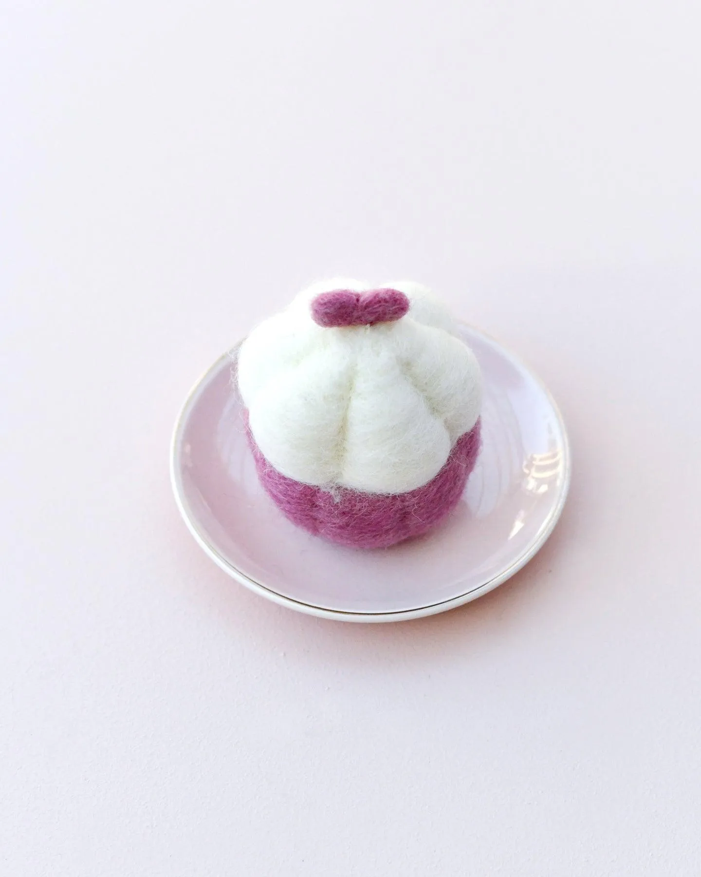 Felt Cupcake - Pink Ribbon