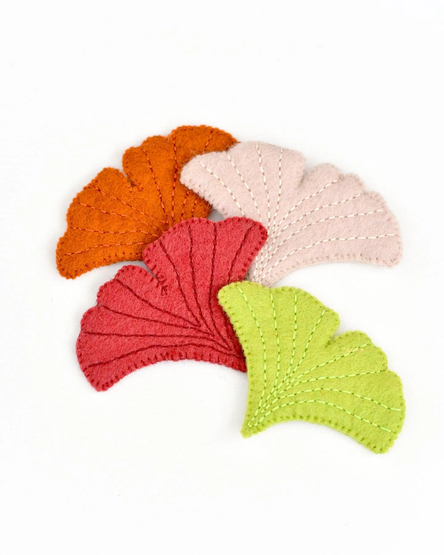 Felt Gingko Leaves (Set of 4)