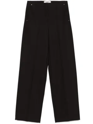 FENDI Wide Leg Wool Trousers