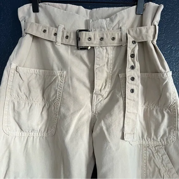 Free People Percy Paper Bag Utility Belted Pants