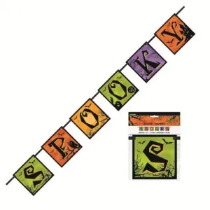 Halloween Spooky Haunted House Block Banner 4.21m