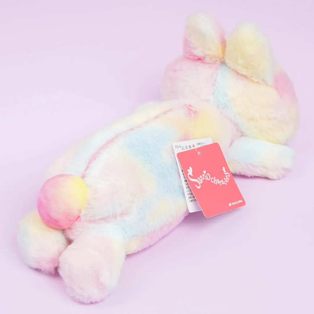 Hello Kitty Gradient Bunny Plushie Pencil Case - Rainbow