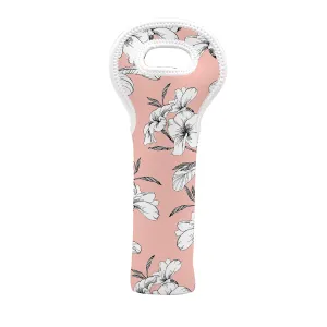 Hibiscus Branches Neoprene Bottle Tote