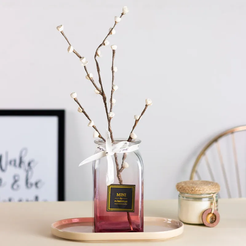 Iridiscent Gradient Glass Vase