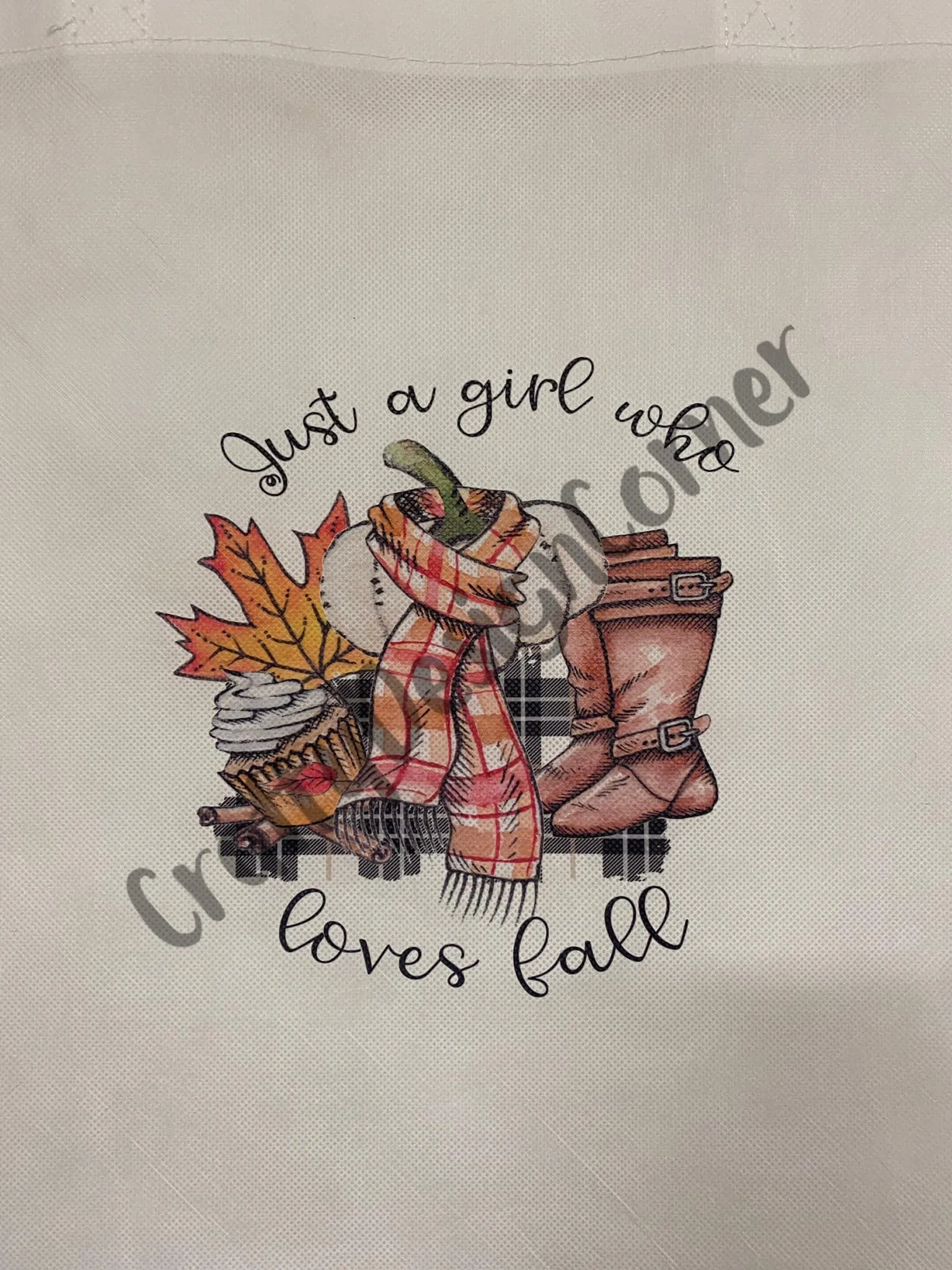 Just a Girl who Loves Fall Tote Bag Eco Friendly