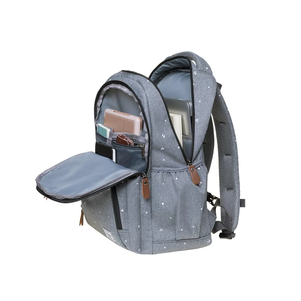 KAUKKO Backpack for School, K8008-1 ( Grey / 18.9L )