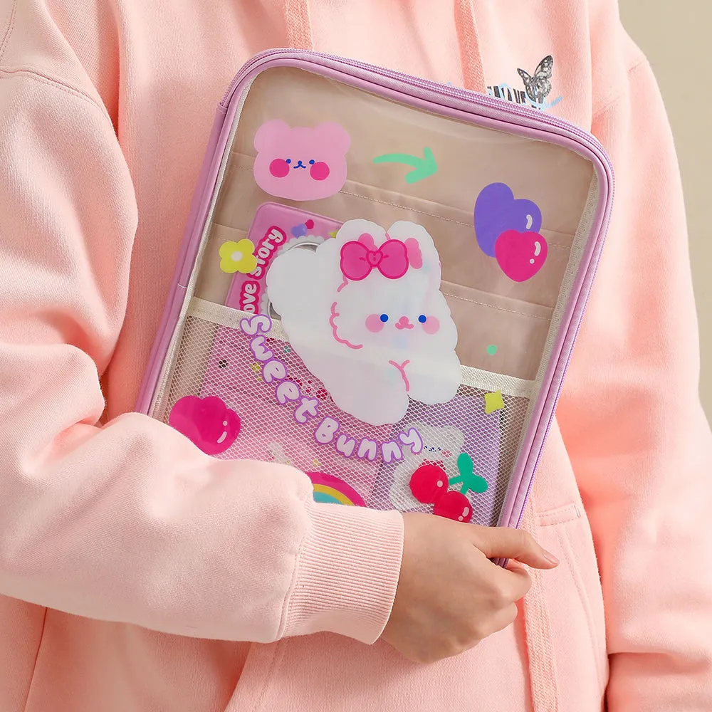 Kawaii Cute PVC Transparent Pencil Bag