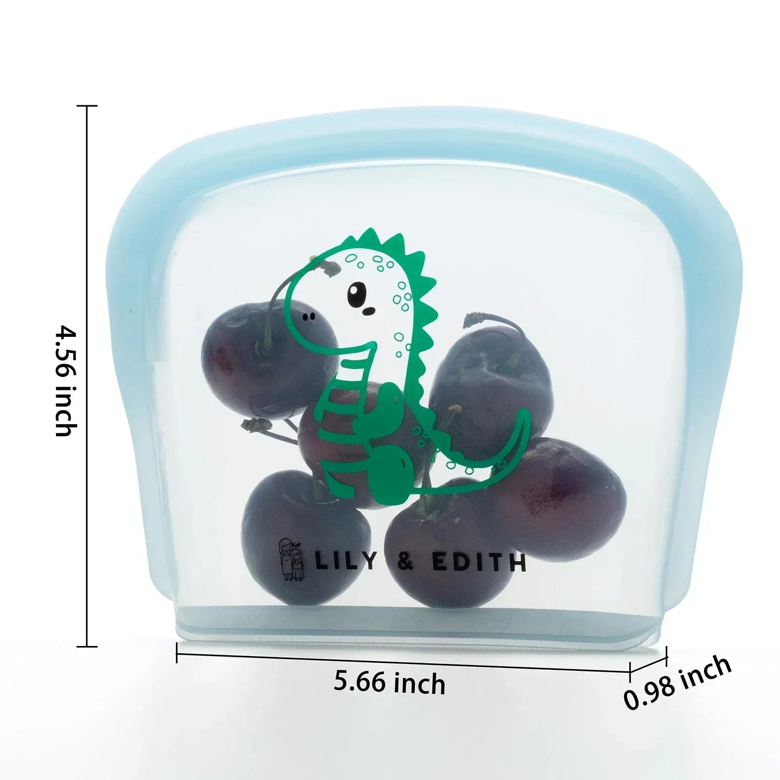 Kid Silicone Reusable Pocket Snack Bag | Dinosaur