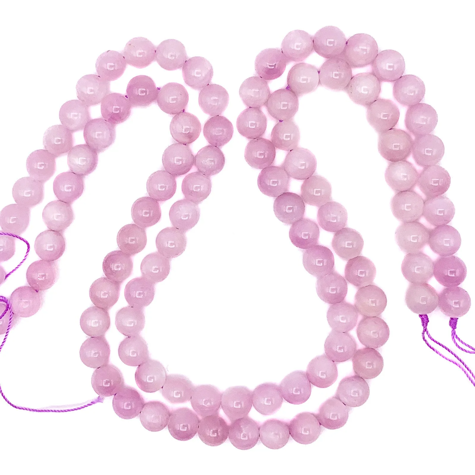 Kunzite 7.5mm AAA Smooth Rounds Bead Strand