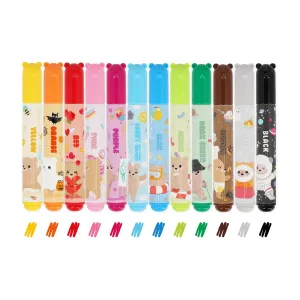 Legami Teddy Friends Markers - Set of 12
