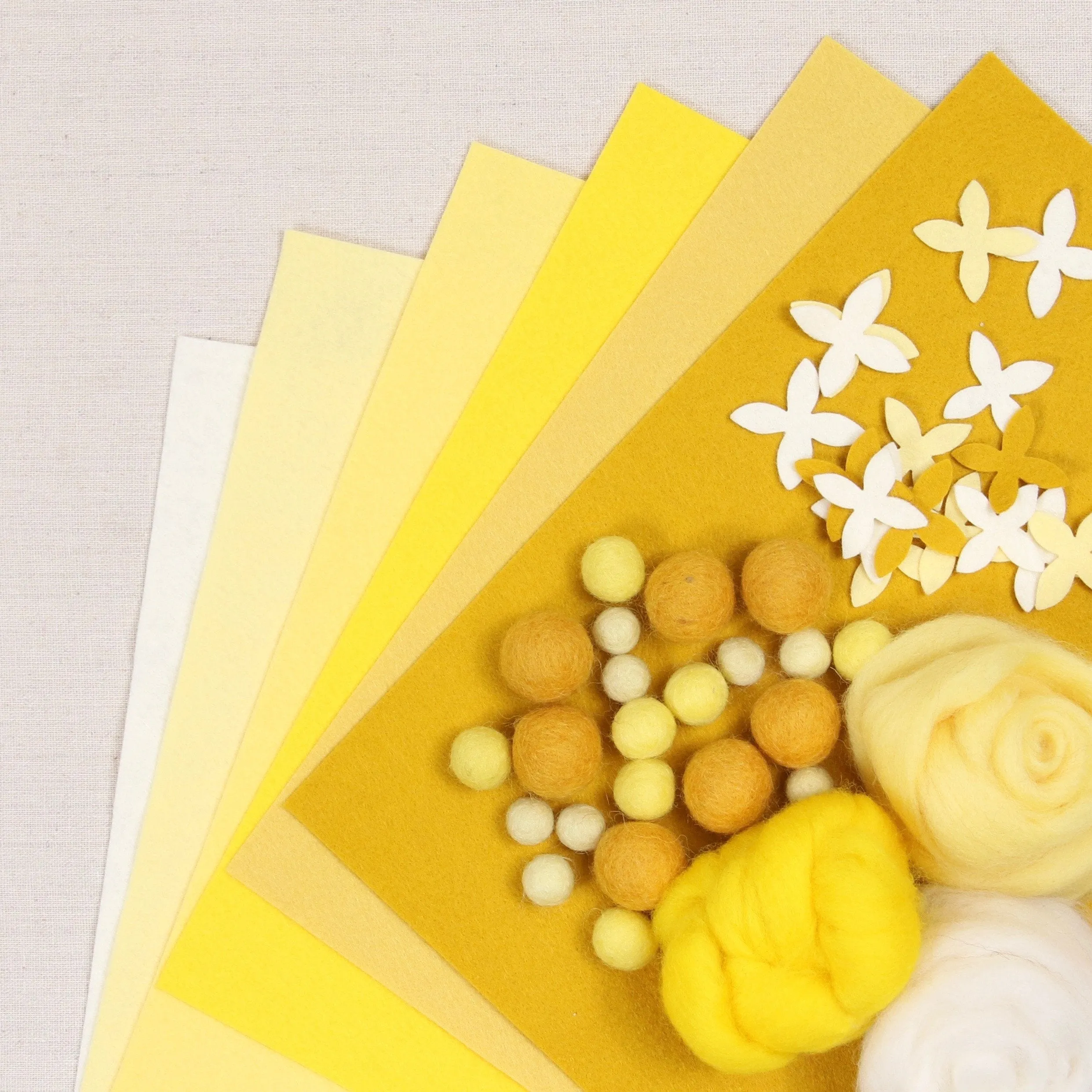 Lemonade Wool Blend Felt