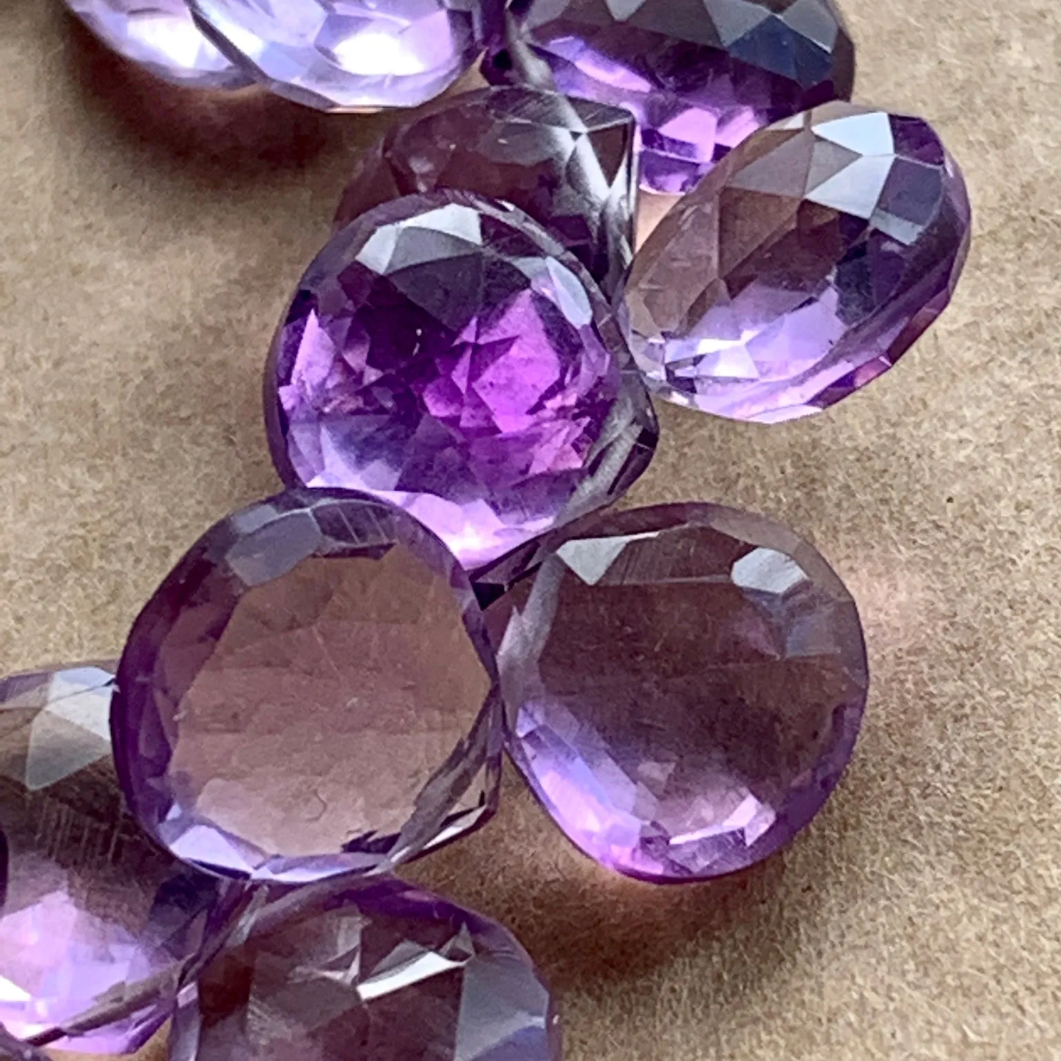Lovely Light Amethyst Briolettes
