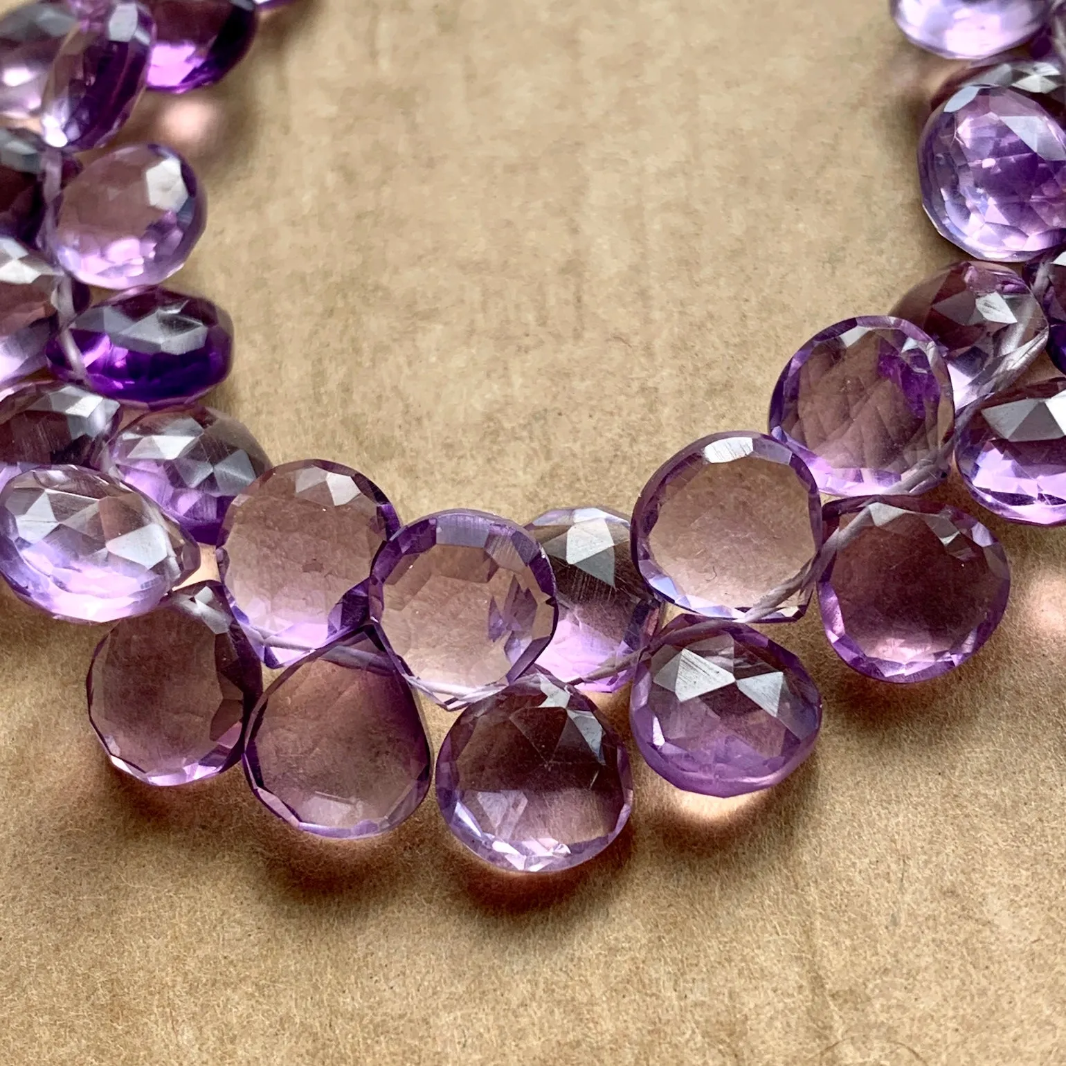 Lovely Light Amethyst Briolettes