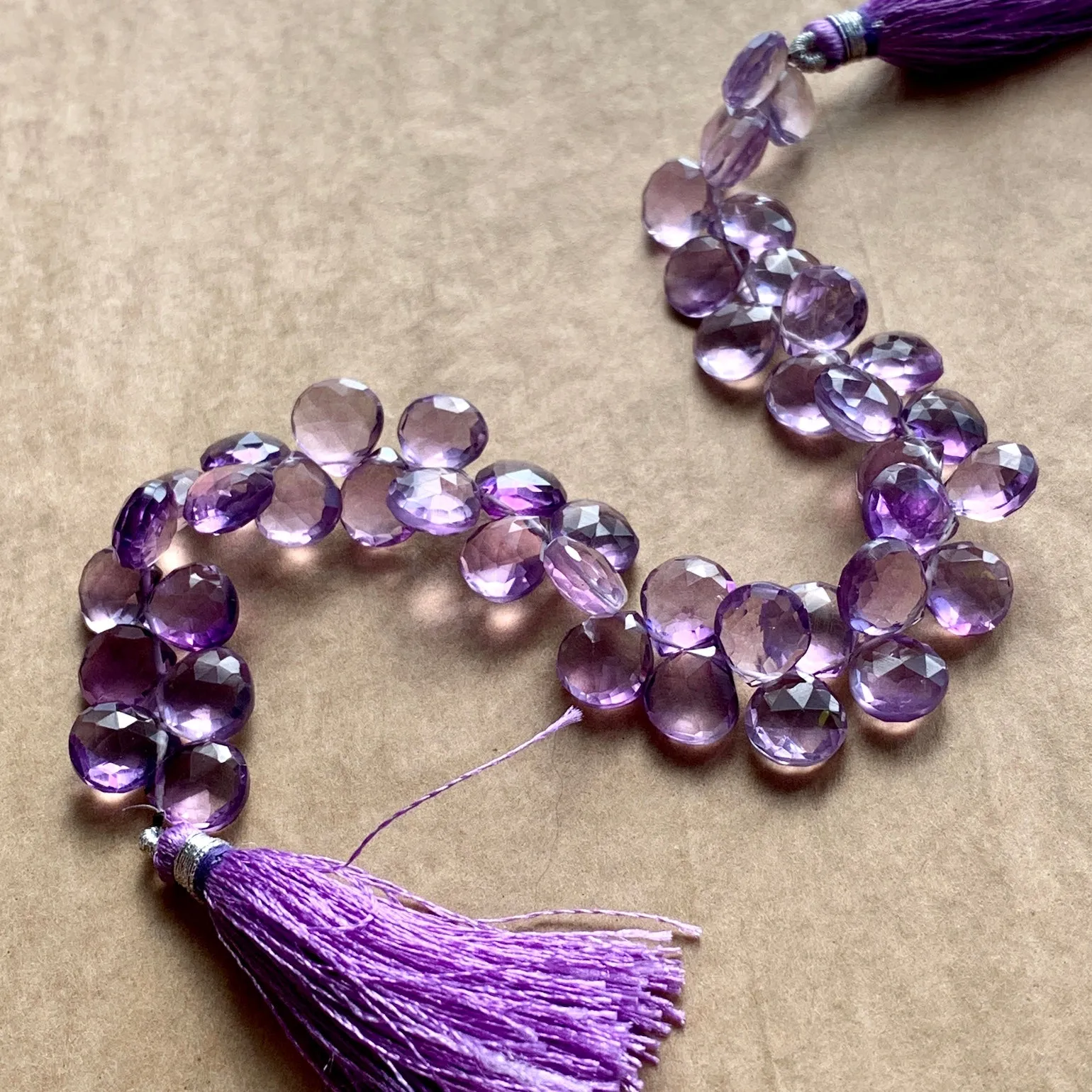 Lovely Light Amethyst Briolettes