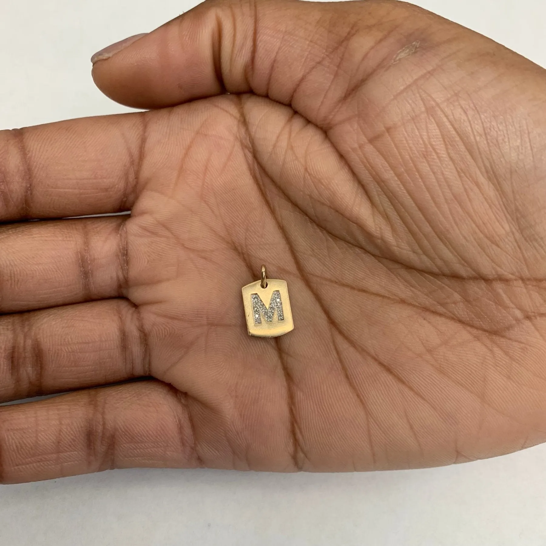 'M' Diamond Pendant | 0.07ctw |