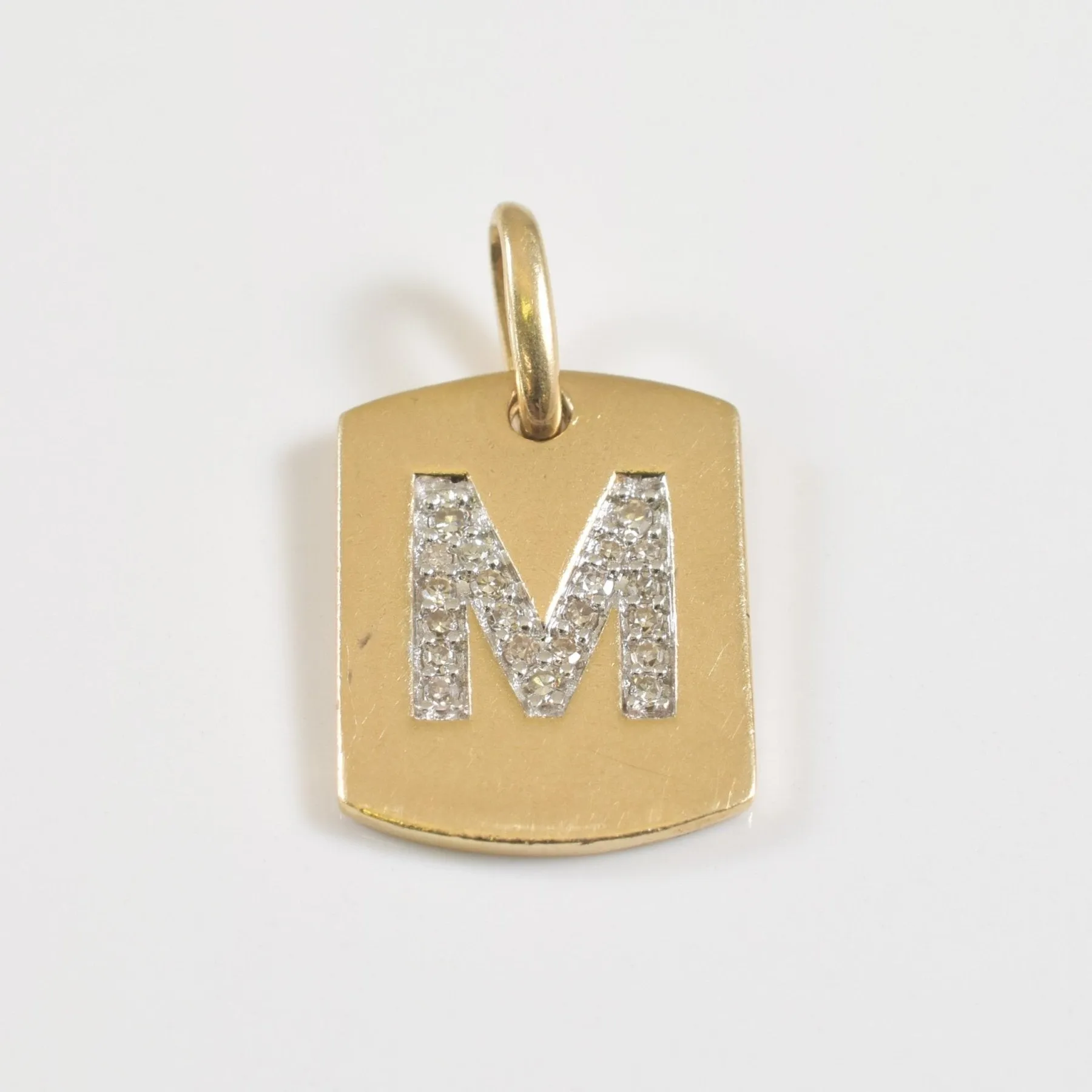 'M' Diamond Pendant | 0.07ctw |