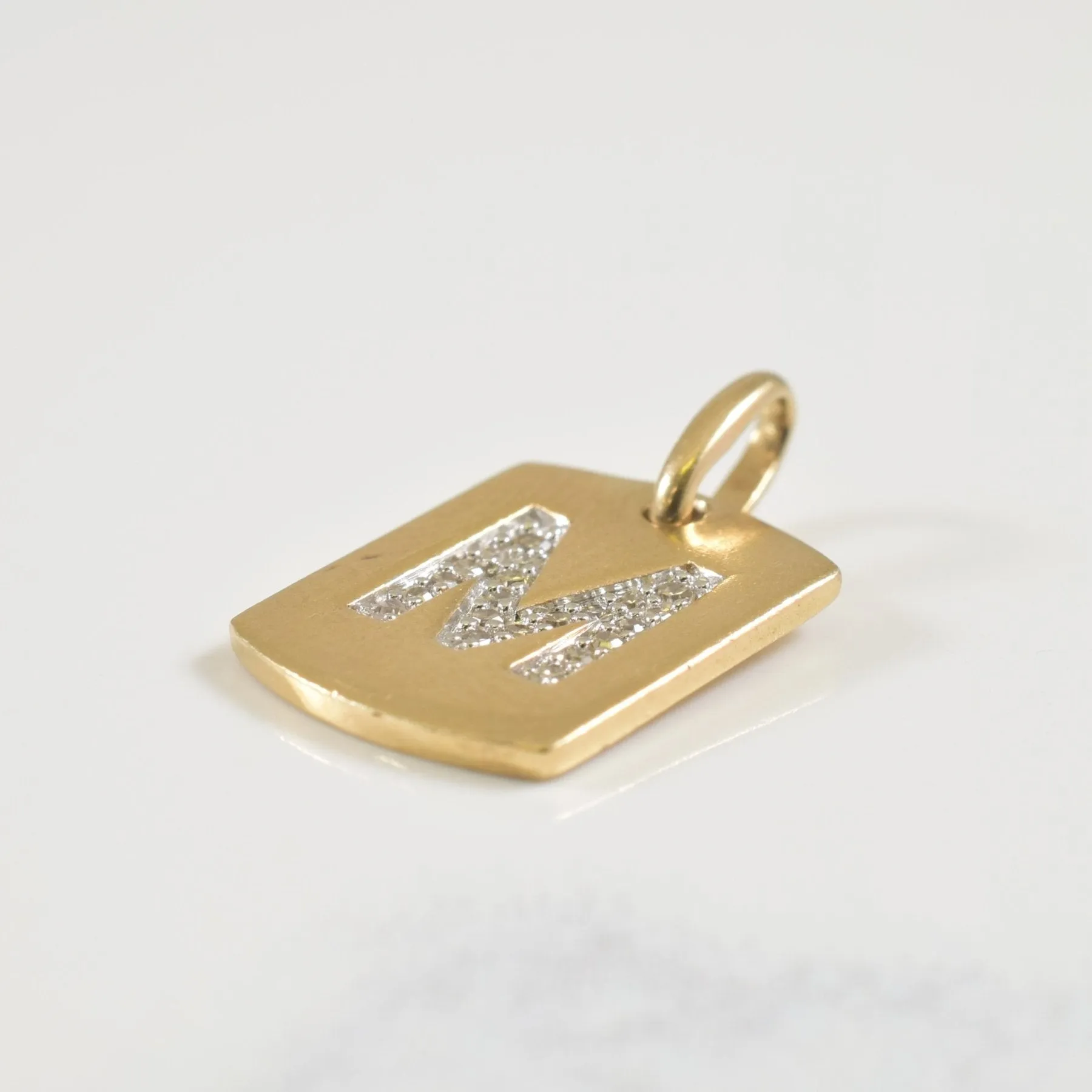 'M' Diamond Pendant | 0.07ctw |
