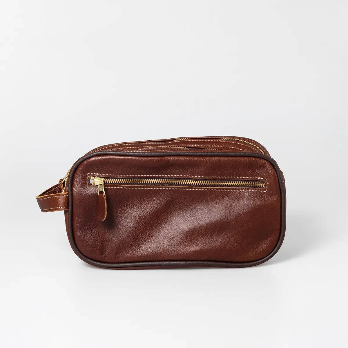 Men's Double Zip Vanity Leather