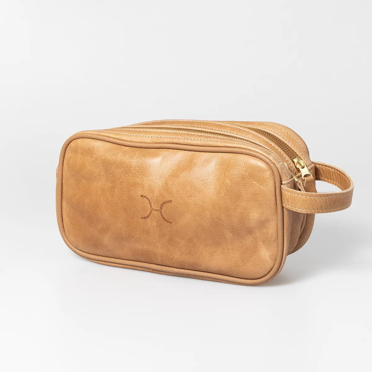 Men's Double Zip Vanity Leather
