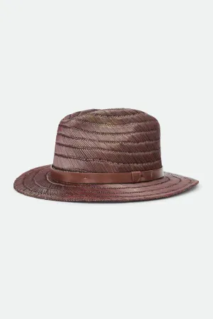 Messer Straw Fedora - Brown