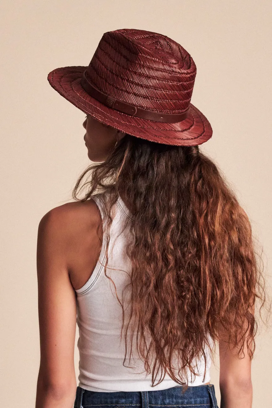 Messer Straw Fedora - Brown