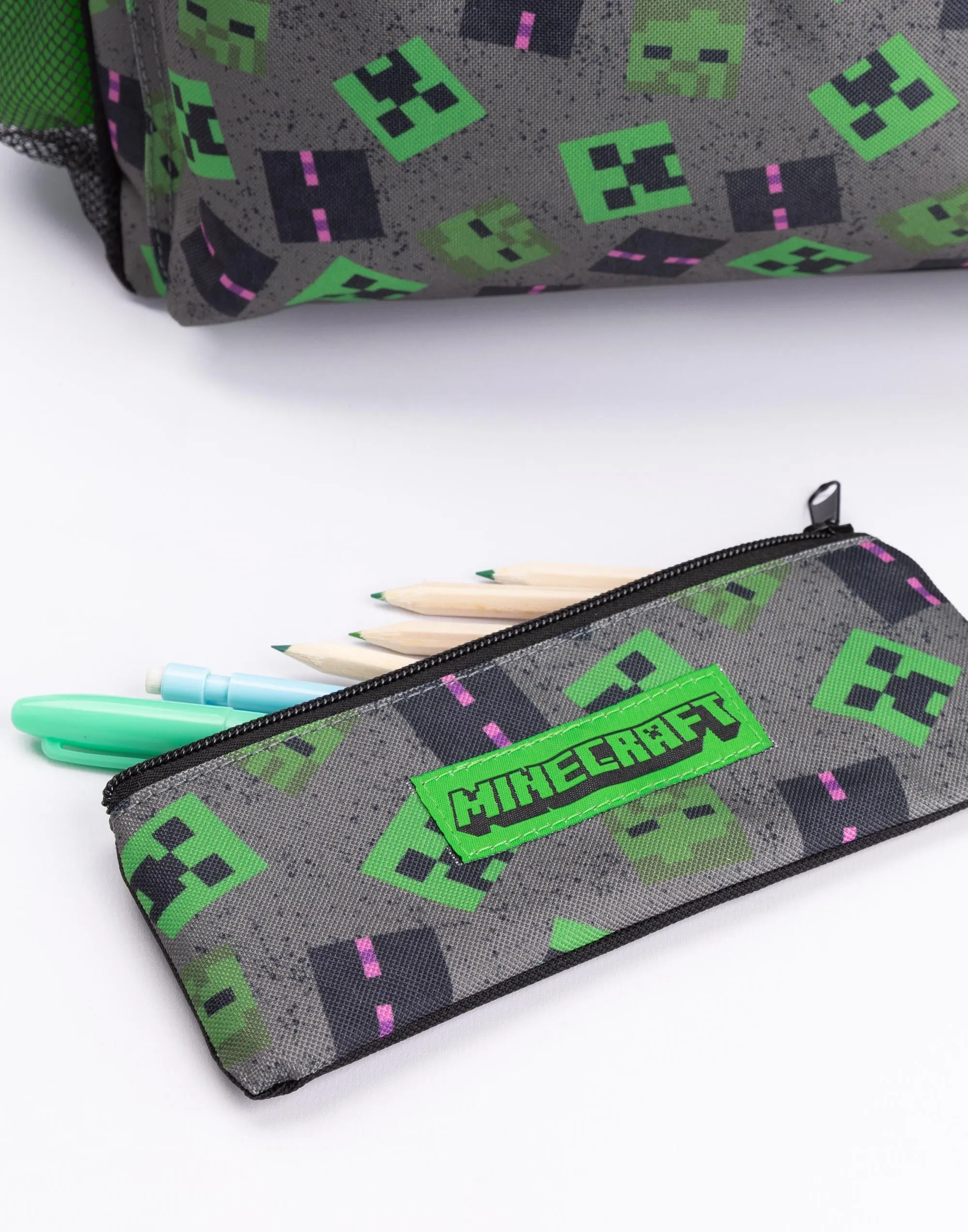 Minecraft 4 Piece Lunch Bag Backpack Set