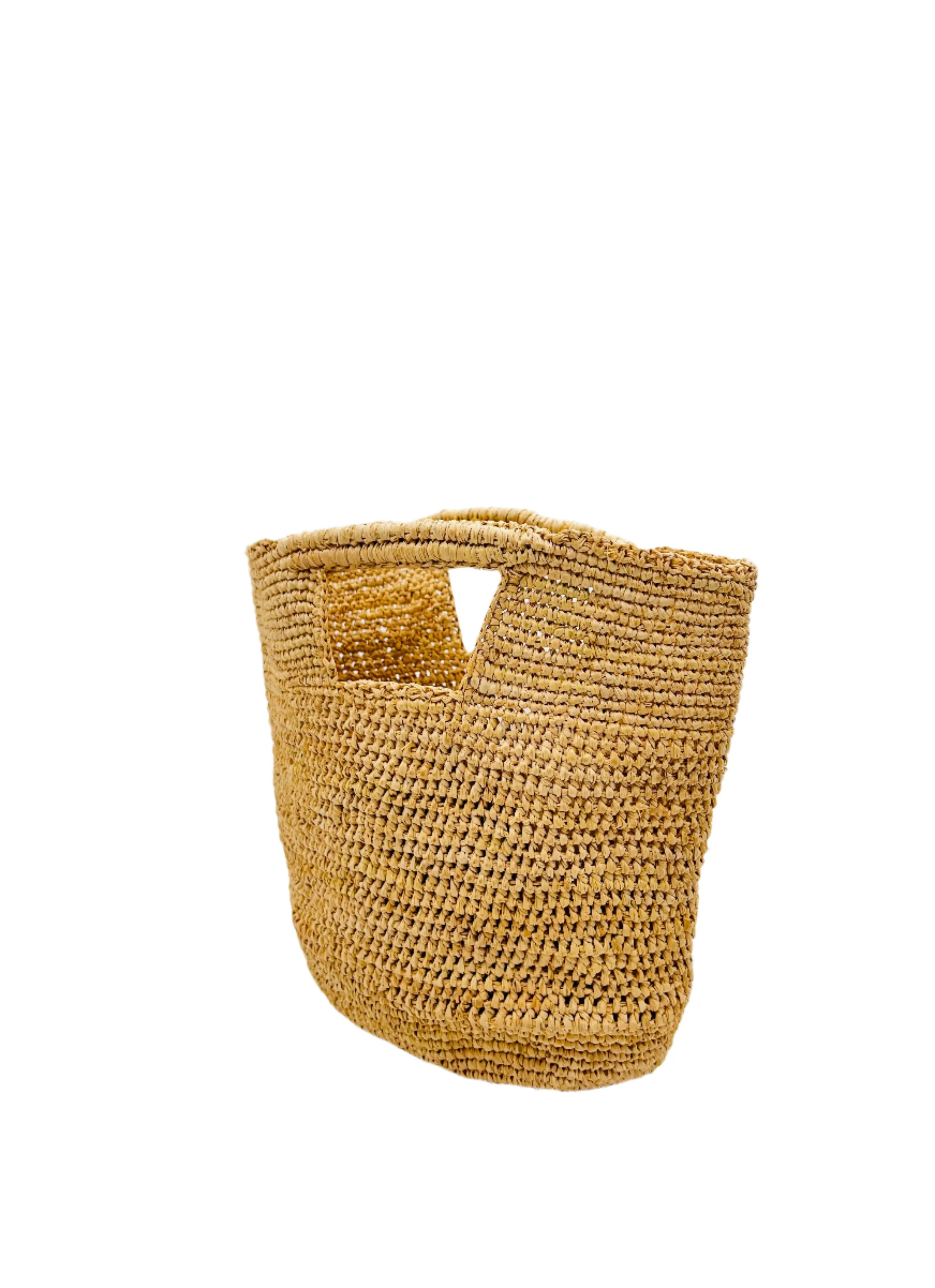 Mini ConCon Crochet Petite Straw Basket