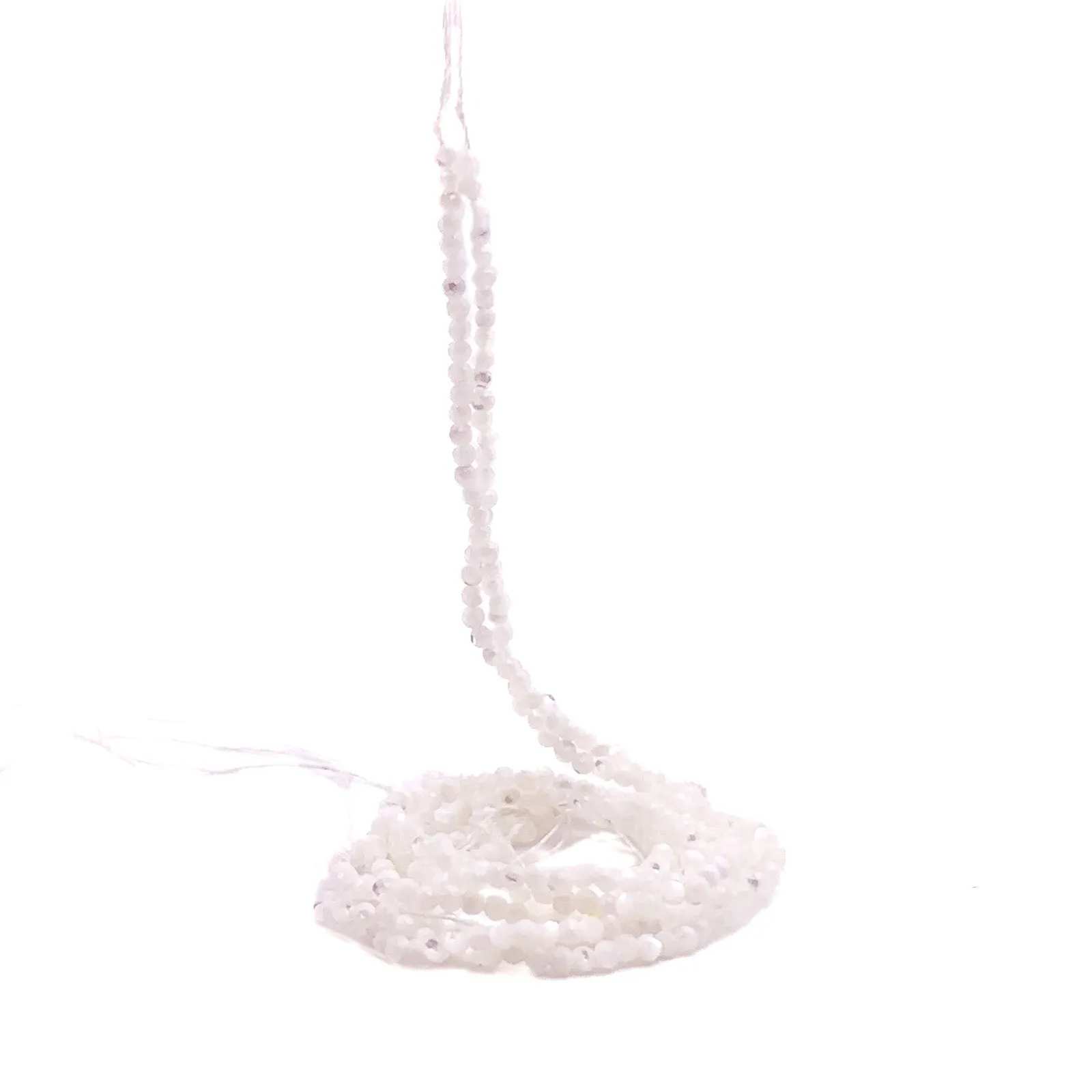 Mother of Pearl 2.3mm Faceted Rounds Bead Strand