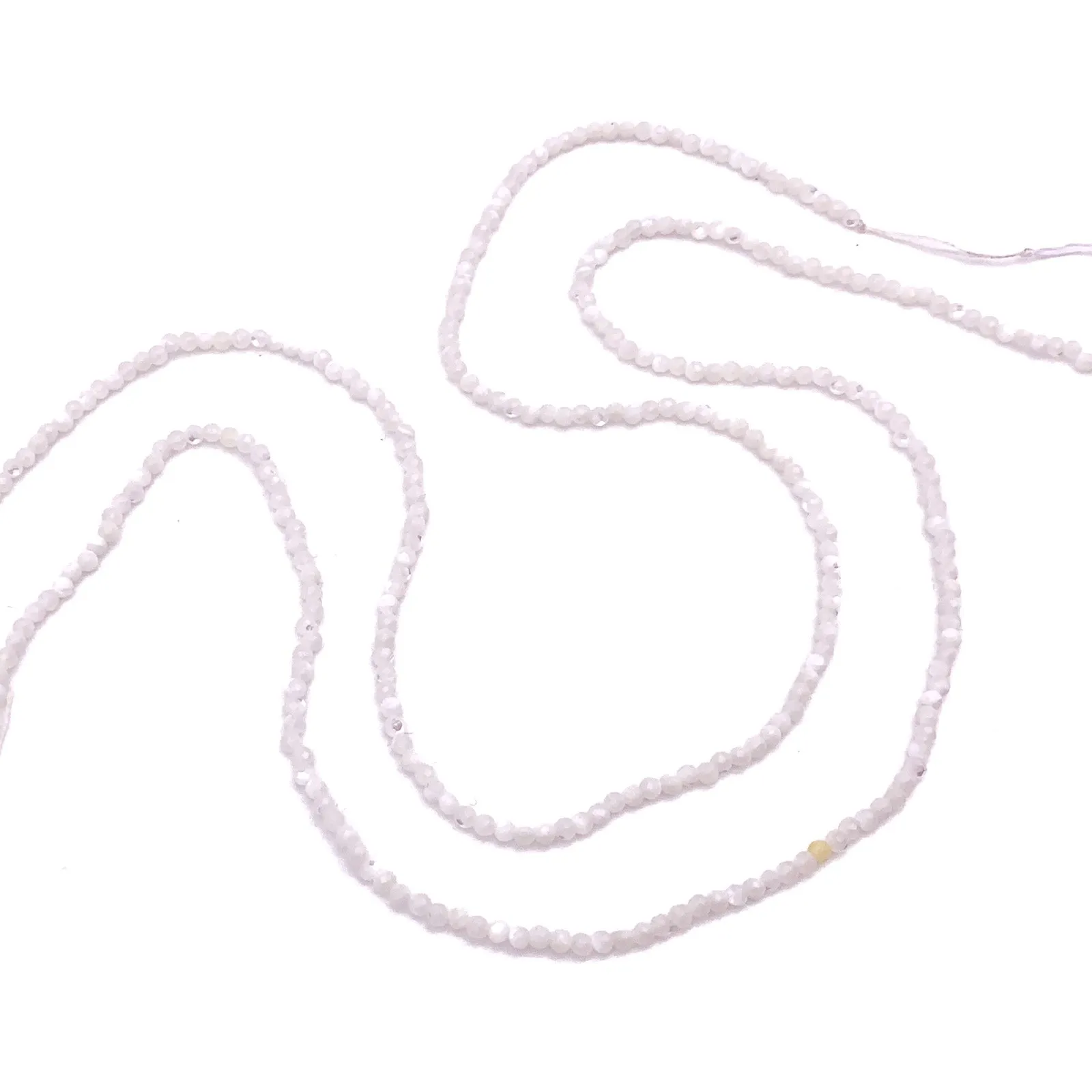 Mother of Pearl 2.3mm Faceted Rounds Bead Strand